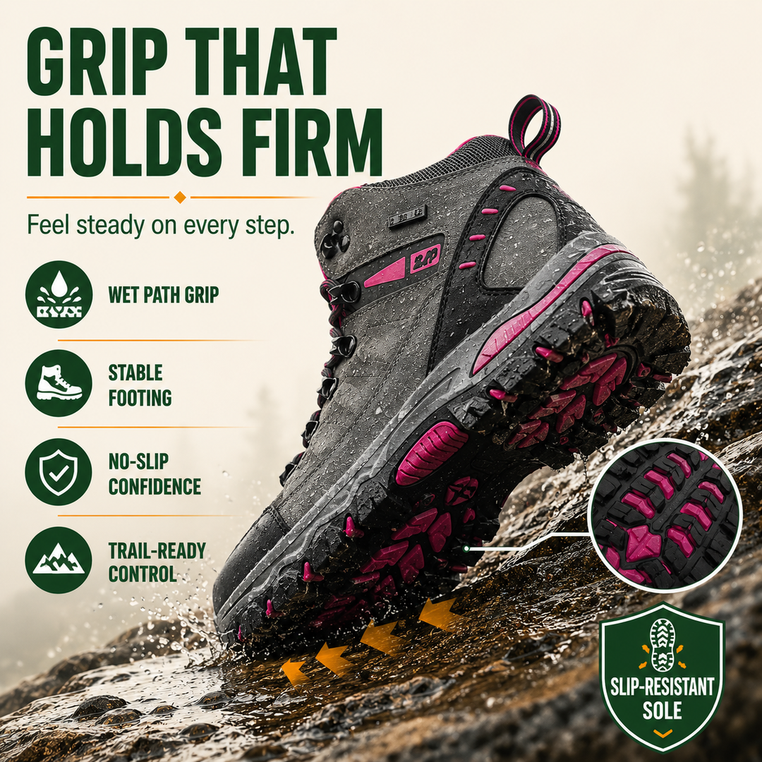 TrailShield Women’s Waterproof Hiking Boots