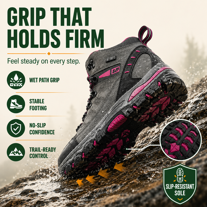 TrailShield Women’s Waterproof Hiking Boots