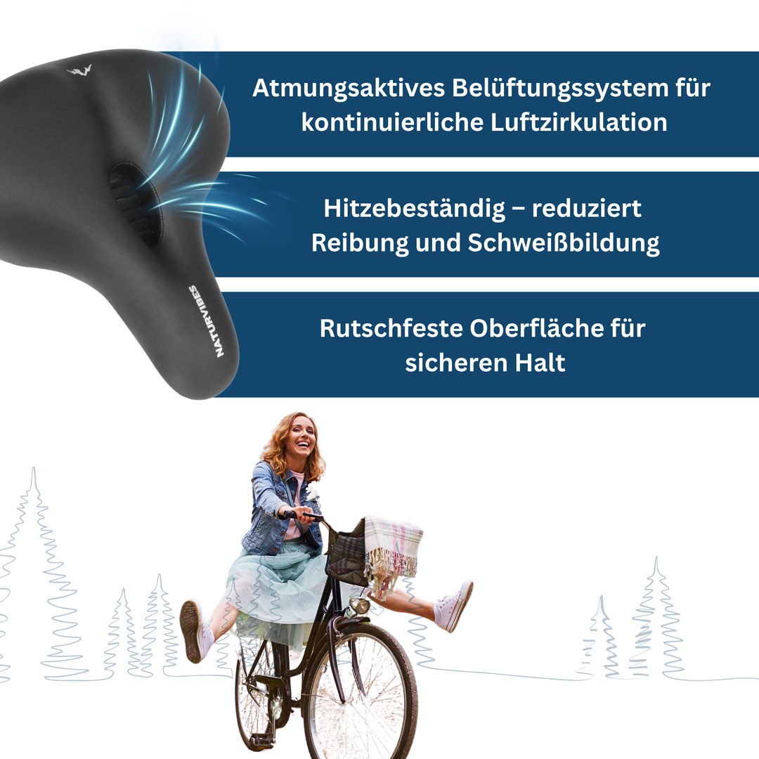 All‑Day Comfort Bike Saddle