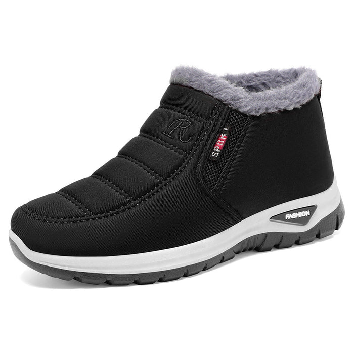 Women's Fleece-Lined Winter Ankle Boots with Barefoot Sole