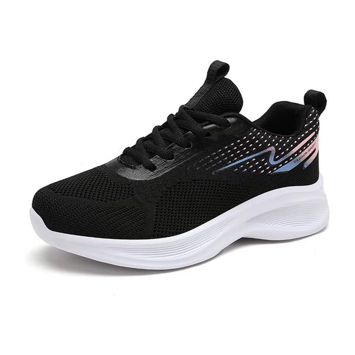 Women's Mesh Walking Trainers with Arch Support and Cushioned Sole