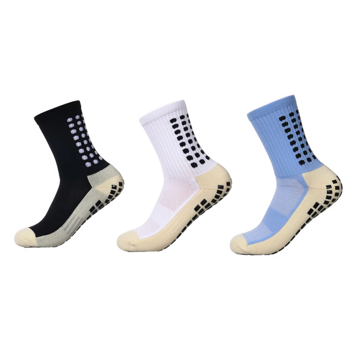 Non-Slip Ankle Socks with Grip Sole for Sports