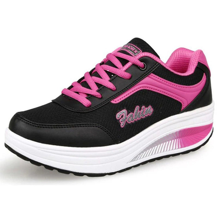 Women's Platform Walking Trainers with Arch Support
