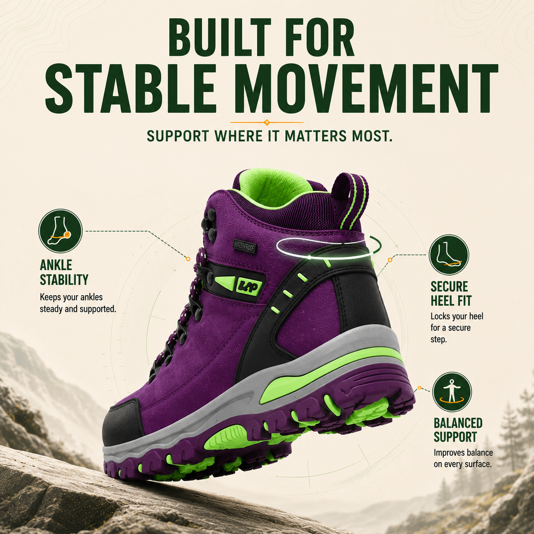 TrailShield Women’s Waterproof Hiking Boots