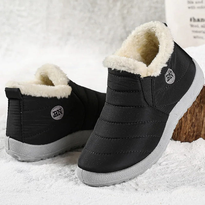 Women's Fleece-Lined Ankle Boots Waterproof Non-Slip