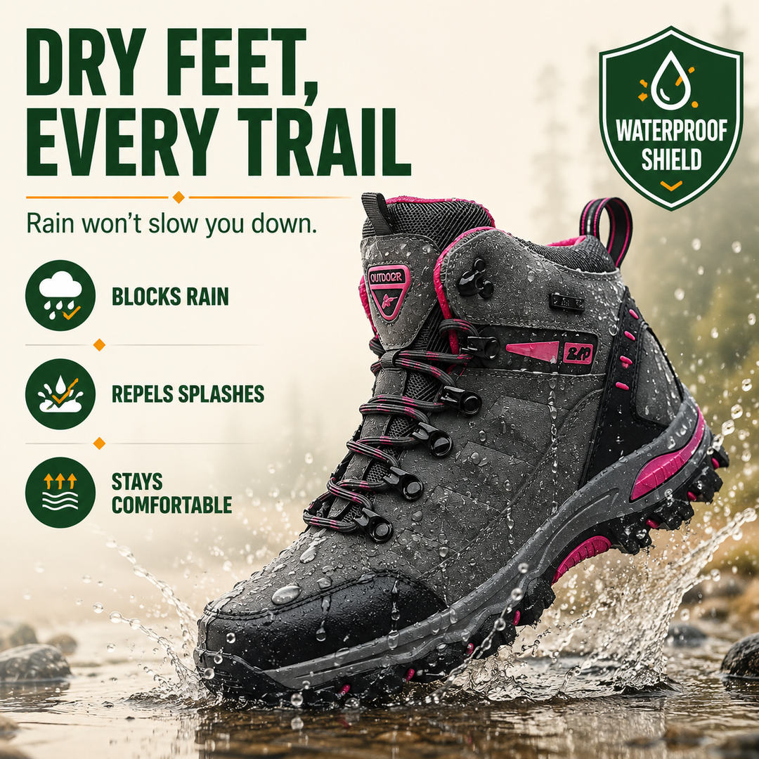 TrailShield Women’s Waterproof Hiking Boots