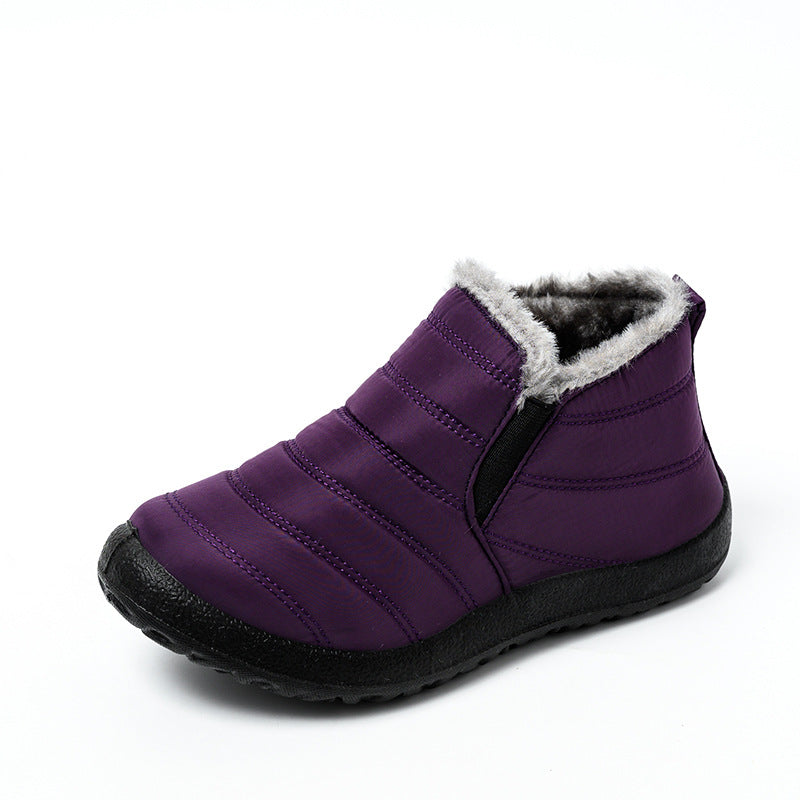 Slip-On Waterproof Unisex Ankle Snow Boots, Lightweight
