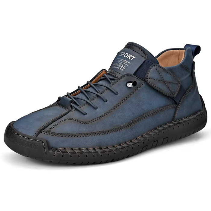 Men's Hand-Stitched Ankle Boots with Orthopedic Insole