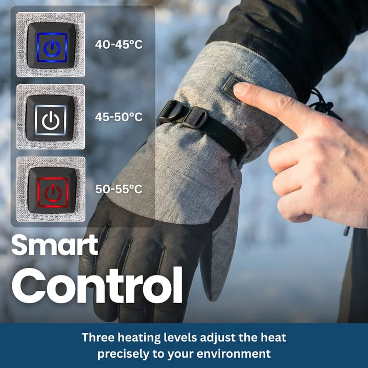 Windproof Rechargeable Heated Gloves