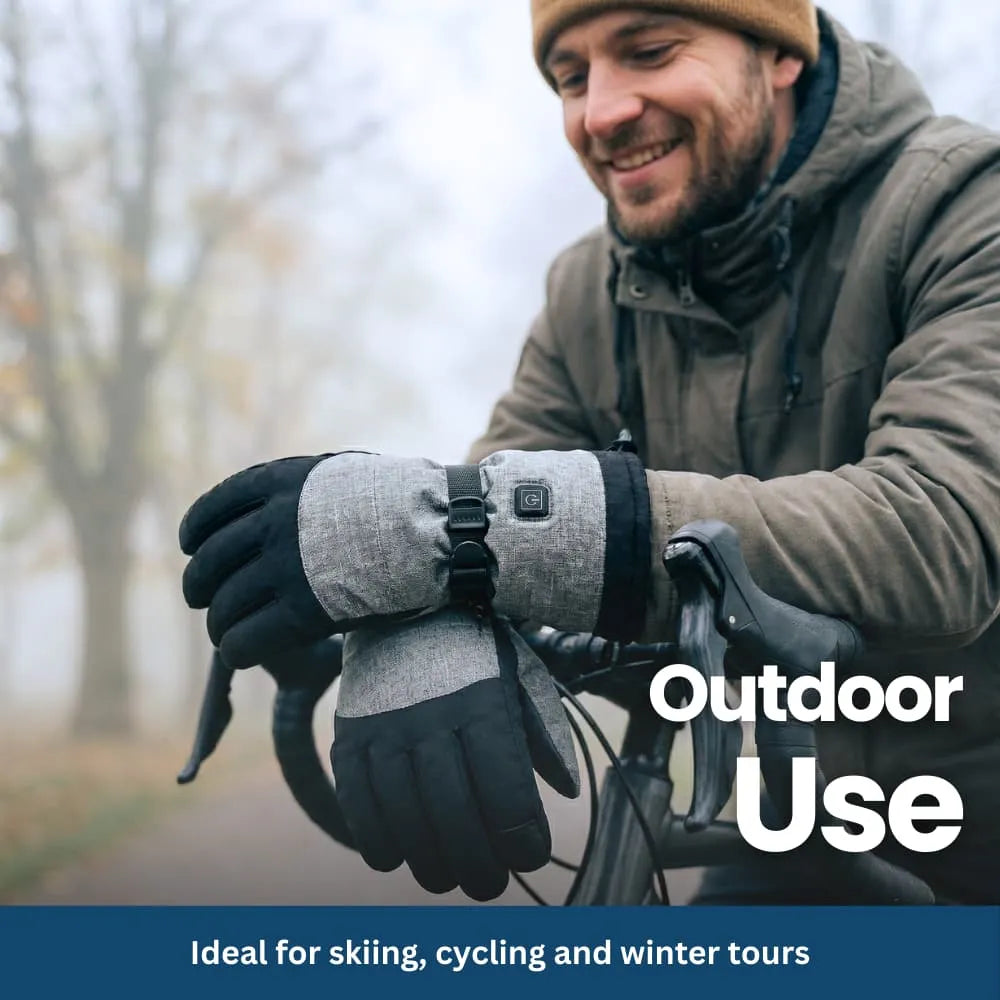 Windproof Rechargeable Heated Gloves