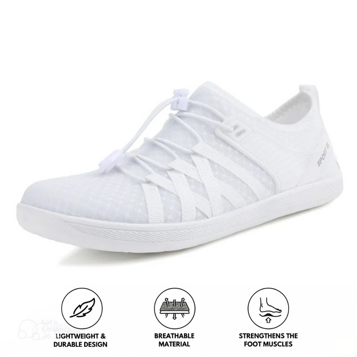 Men's Barefoot Trainers with Breathable Mesh Lace-Up