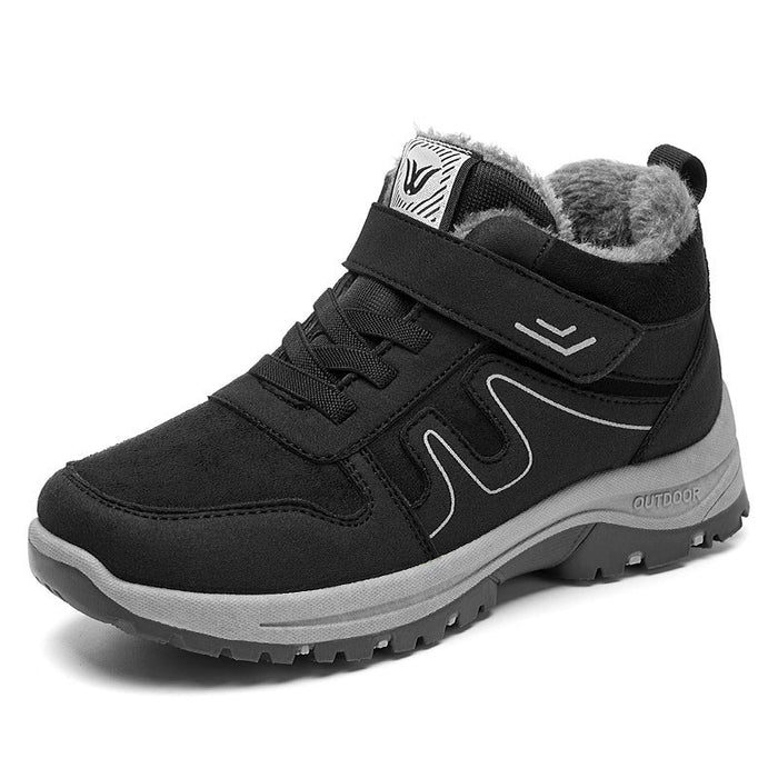 Fleece-Lined High-Top Barefoot Trainers Non-Slip