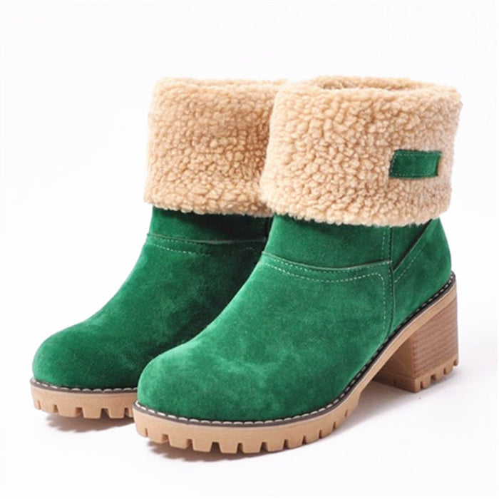 Women's Ankle Boots Fleece Lined Lug Sole Winter Wear