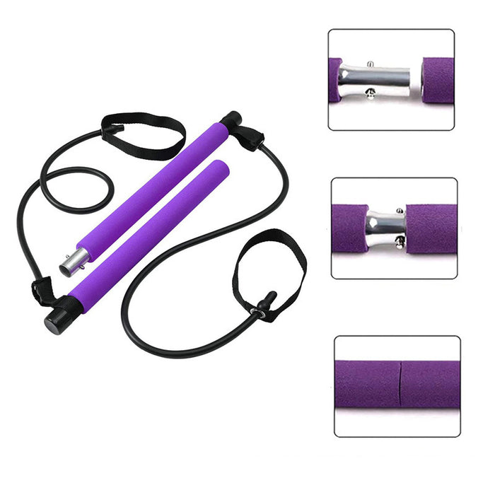 Freya | Portable pilates bar kit with five band pairs