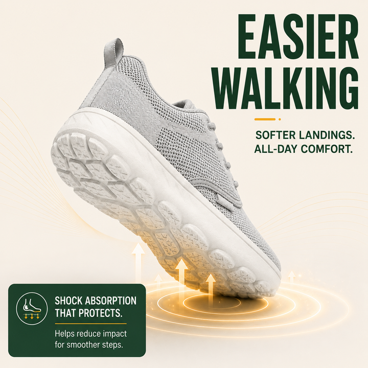 SummitEase Men’s Wide-Toe Orthopedic Walking Shoes