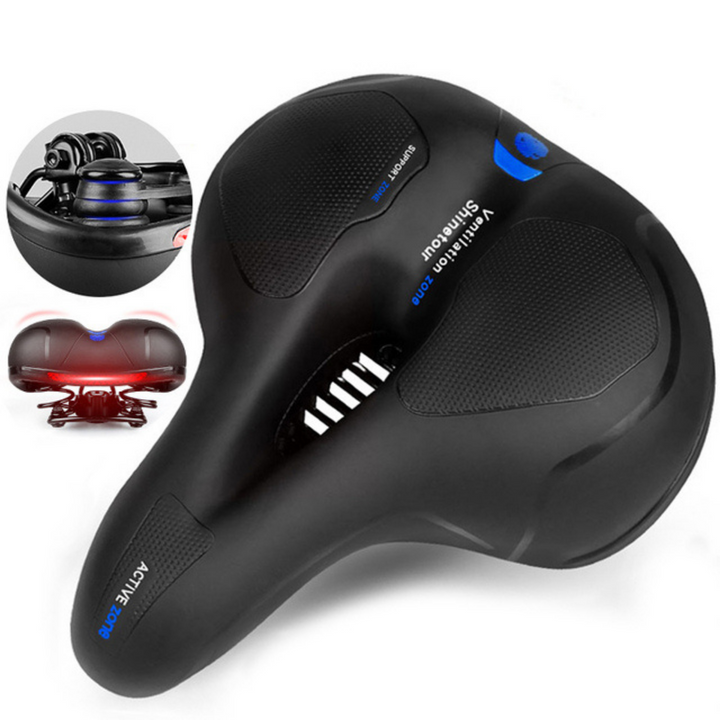 Padded &amp; Adjustable Bike Saddle