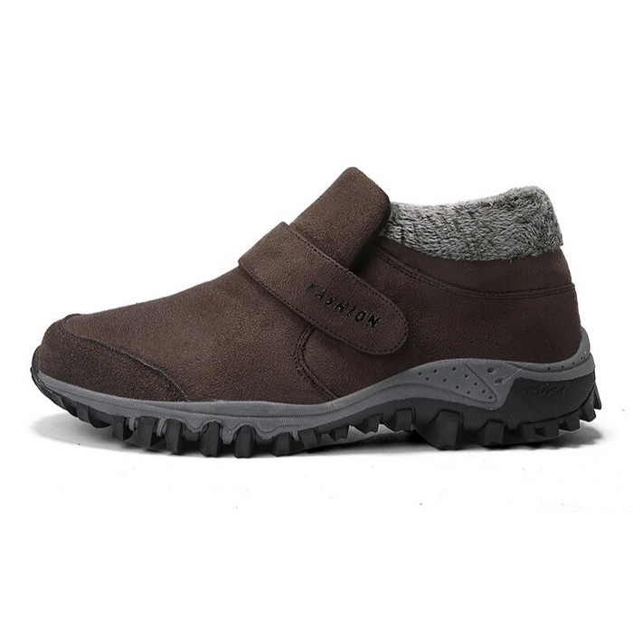 Women's Faux Fur Lined Ankle Boots with Strap