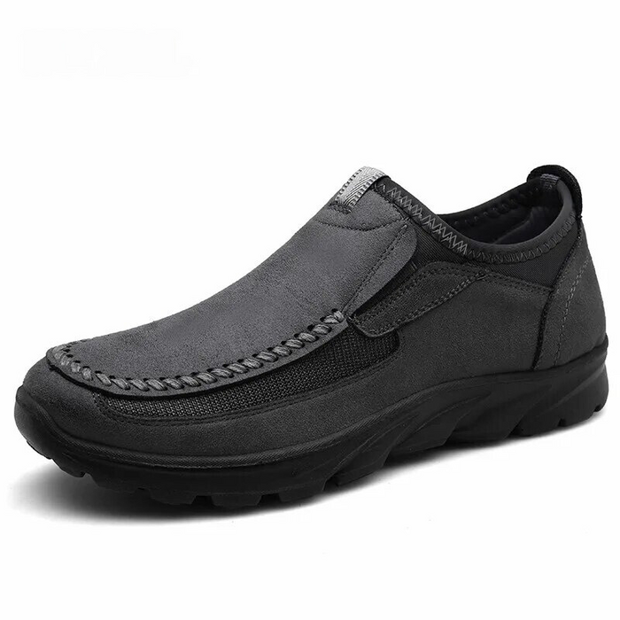 Women's Leather Slip-On Loafers with Orthopaedic Insole