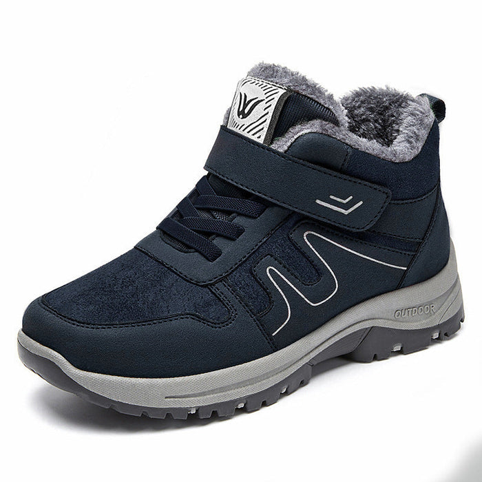 Fleece-Lined High-Top Barefoot Trainers Non-Slip