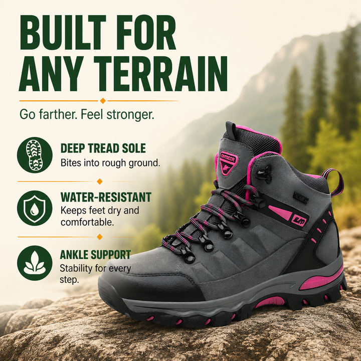 TrailShield Women’s Waterproof Hiking Boots