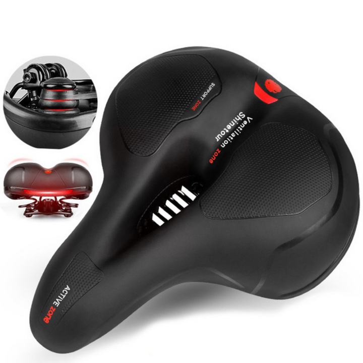 Padded &amp; Adjustable Bike Saddle