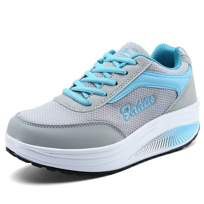 Women's Platform Walking Trainers with Arch Support
