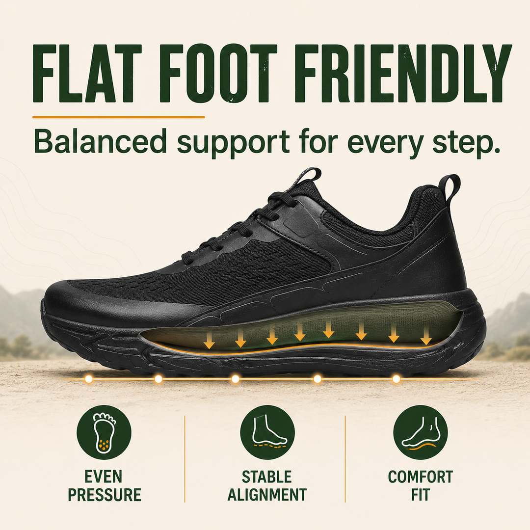 StrideEase Men’s Wide-Toe Orthopedic Walking Shoes