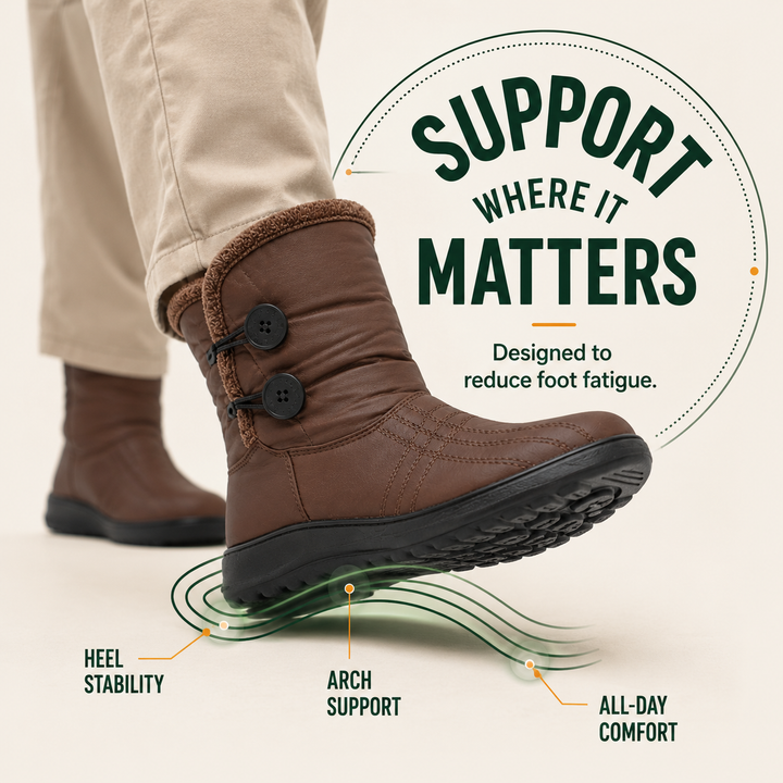 ThermaTrek Women’s Waterproof Fleece-Lined Winter Boots