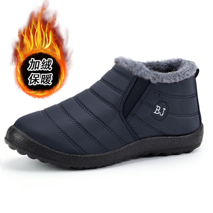 Fleece-Lined Ankle Boots with Quilted Upper for Winter