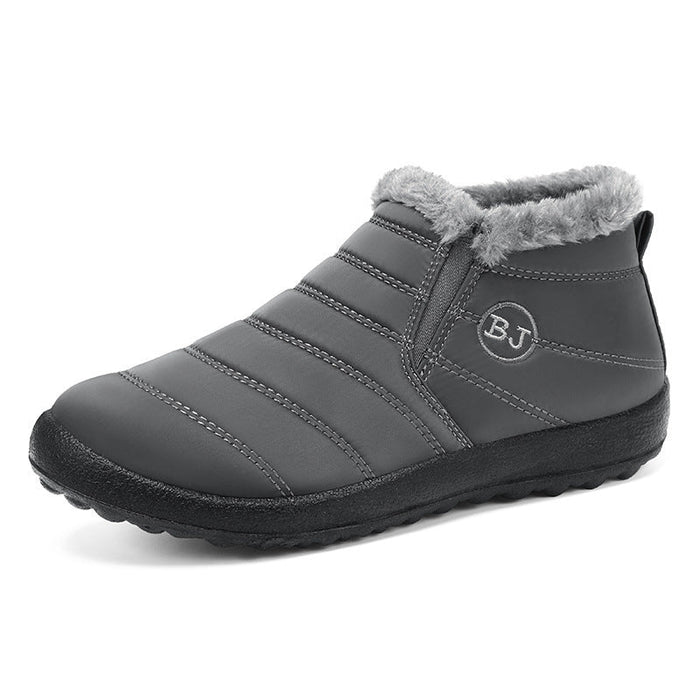 Fleece-Lined Ankle Boots with Non-Slip Sole