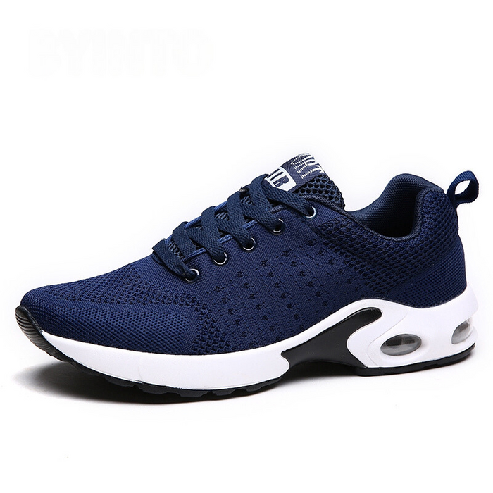 Men's Breathable Mesh Trainers with Air Cushion Sole