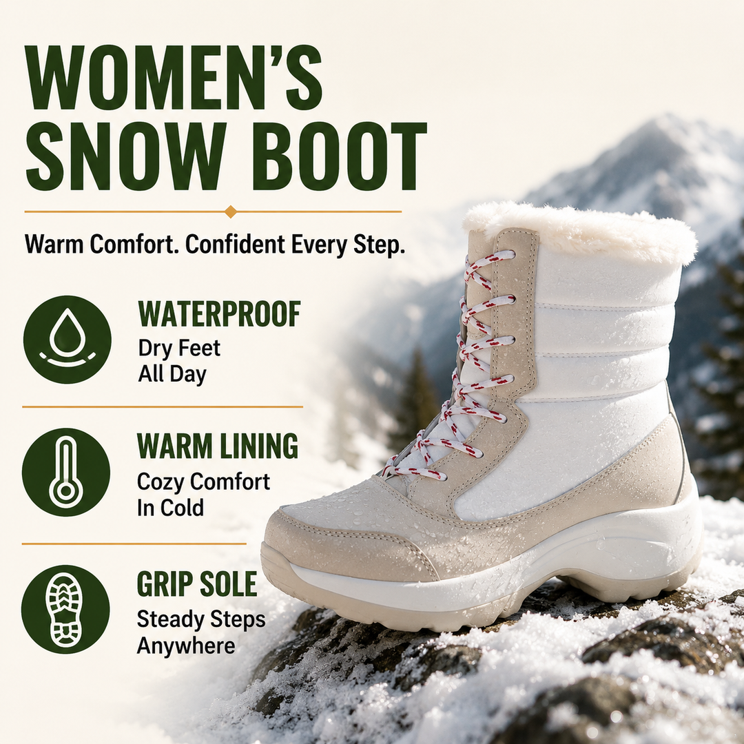 FrostHaven Women’s Waterproof Snow Boots