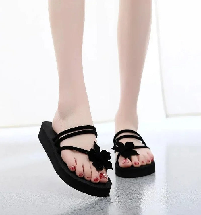 Women's Lightweight Platform Flip-Flops with Arch Support