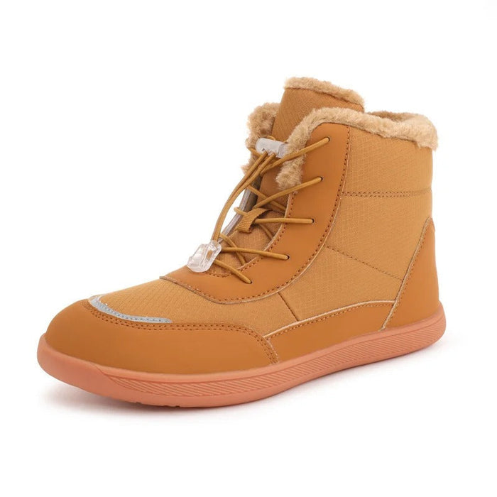 Fleece-Lined Ankle Boots with Wide Toe Box Non-Slip