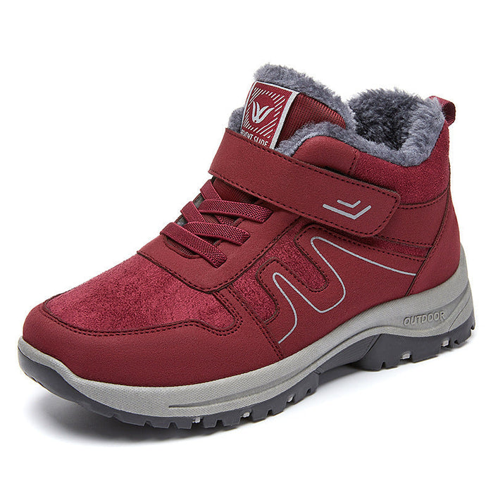 Fleece-Lined High-Top Barefoot Trainers Non-Slip