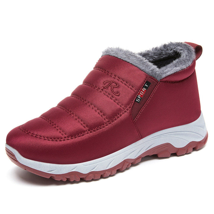 Women's Fleece-Lined Ankle Boots with Barefoot Sole