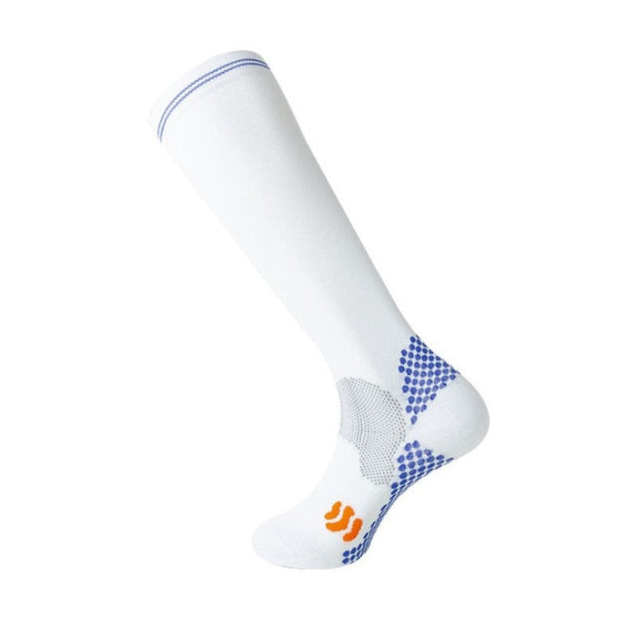 Knee-High Compression Running Socks with Non-Slip Grip