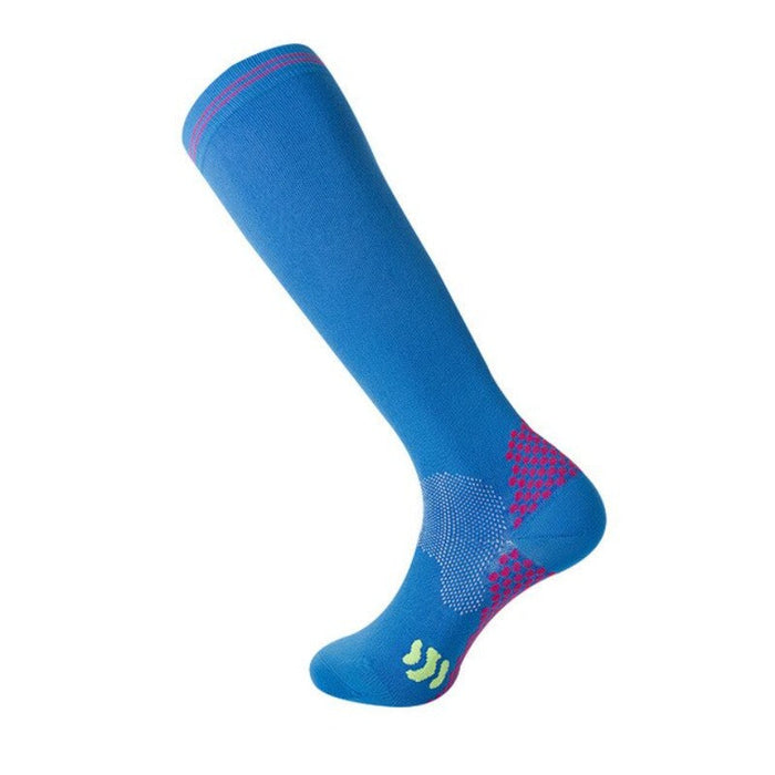 Knee-High Compression Running Socks with Non-Slip Grip