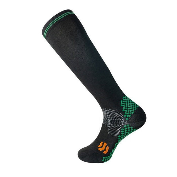 Knee-High Compression Running Socks with Non-Slip Grip