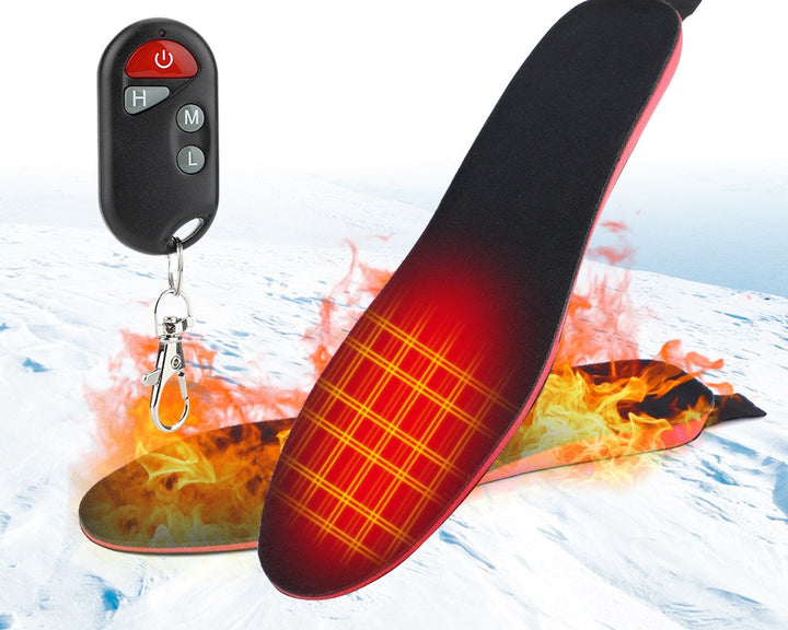 Heated insoles with remote control