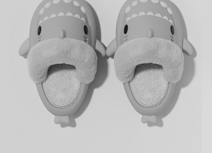 Phoebe | Shark slippers with detachable plush lining
