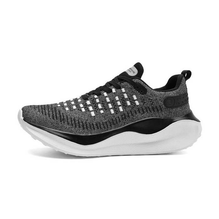 Men's Knit Trainers Lace-Up Lightweight Running Shoes