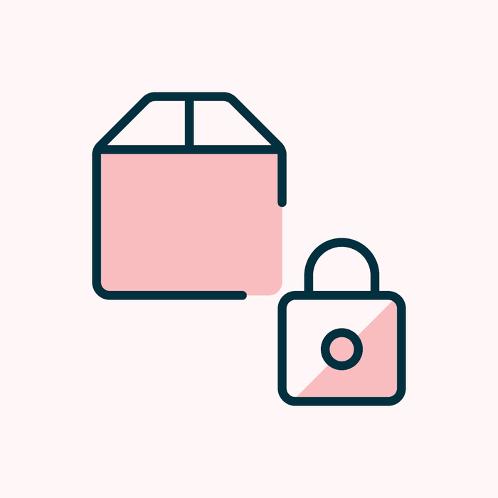 Insurance Padlock Icon Illustration Graphic Design