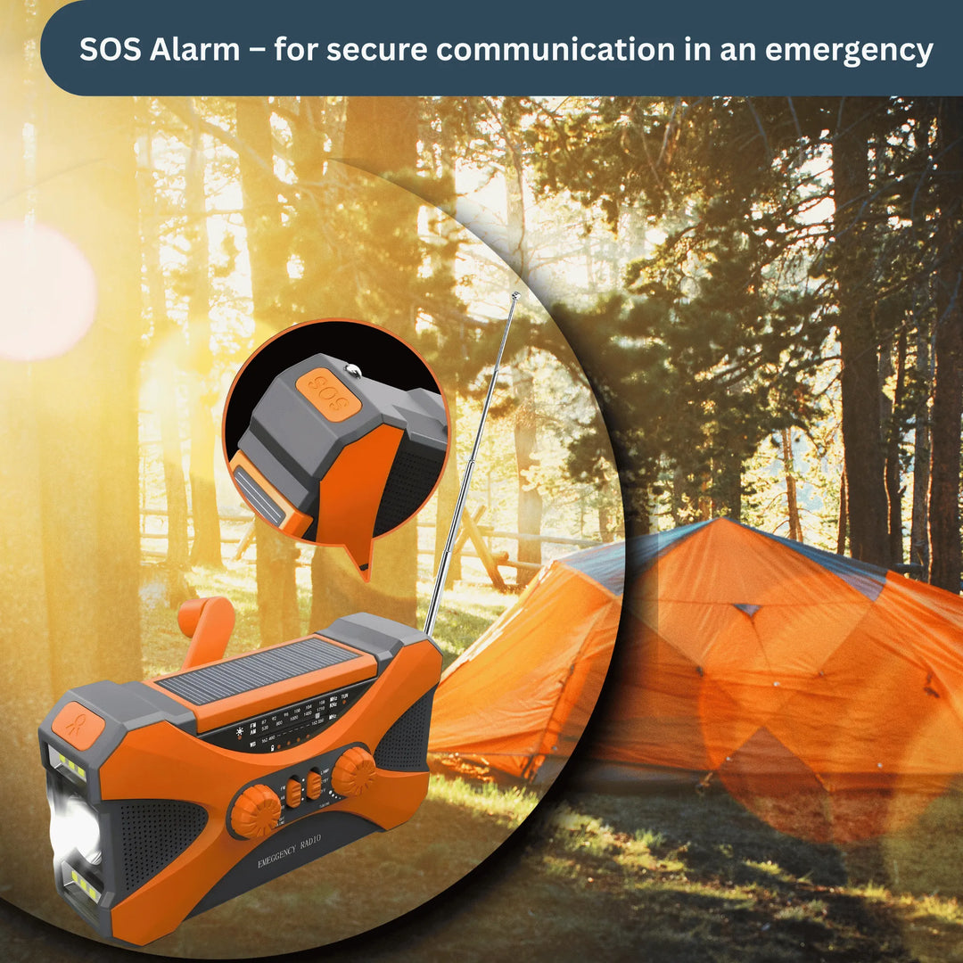 Multi‑Power Emergency Radio &amp; Light