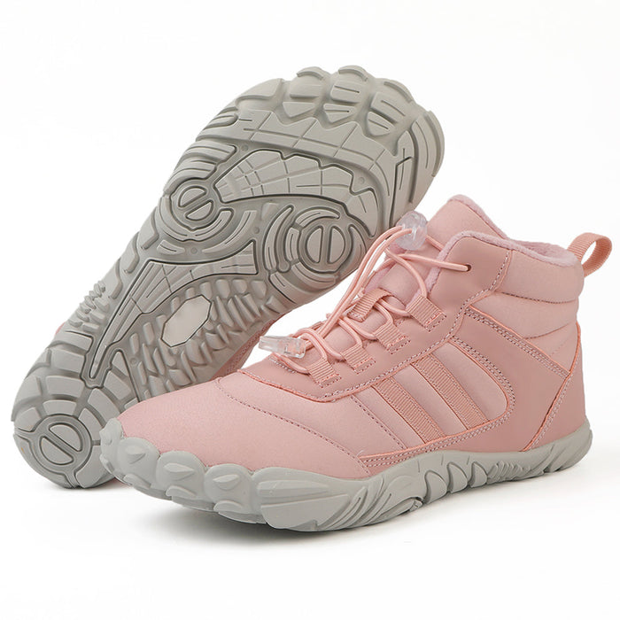 Fleece-Lined Hiking Trainers with Wide Toe Box