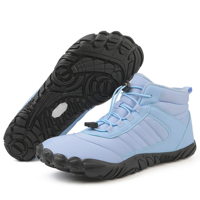 Fleece-Lined Hiking Trainers with Wide Toe Box