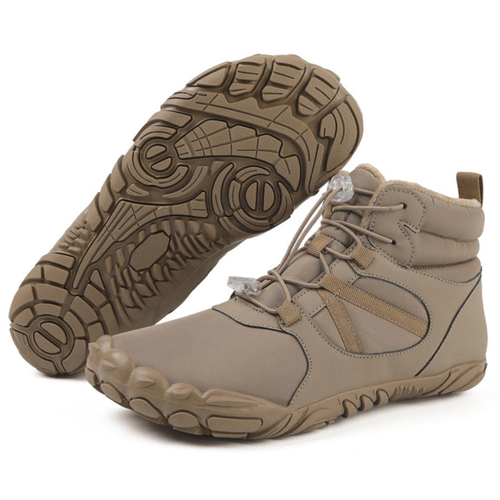Barefoot Winter Ankle Boots Fleece-Lined Waterproof