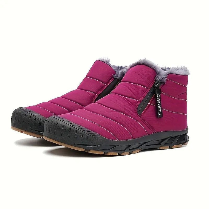 Men's Waterproof Winter Ankle Boots with Fleece Lining