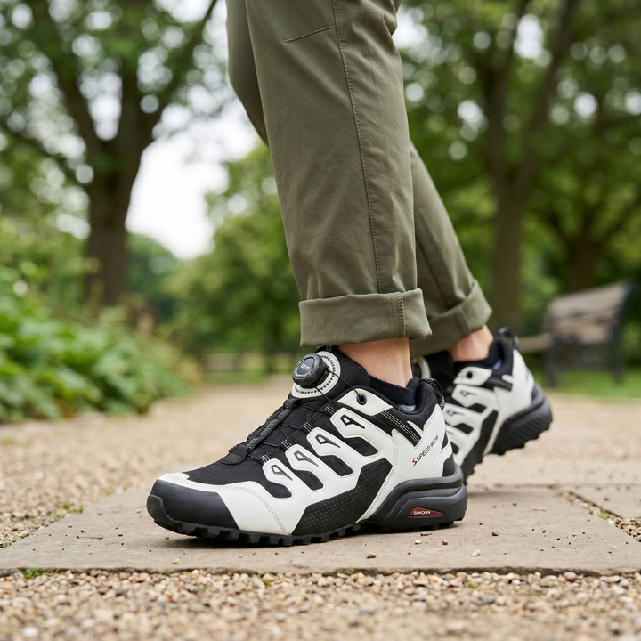 PeakTrail Men’s Shock-Absorbing Outdoor Hiking Shoes