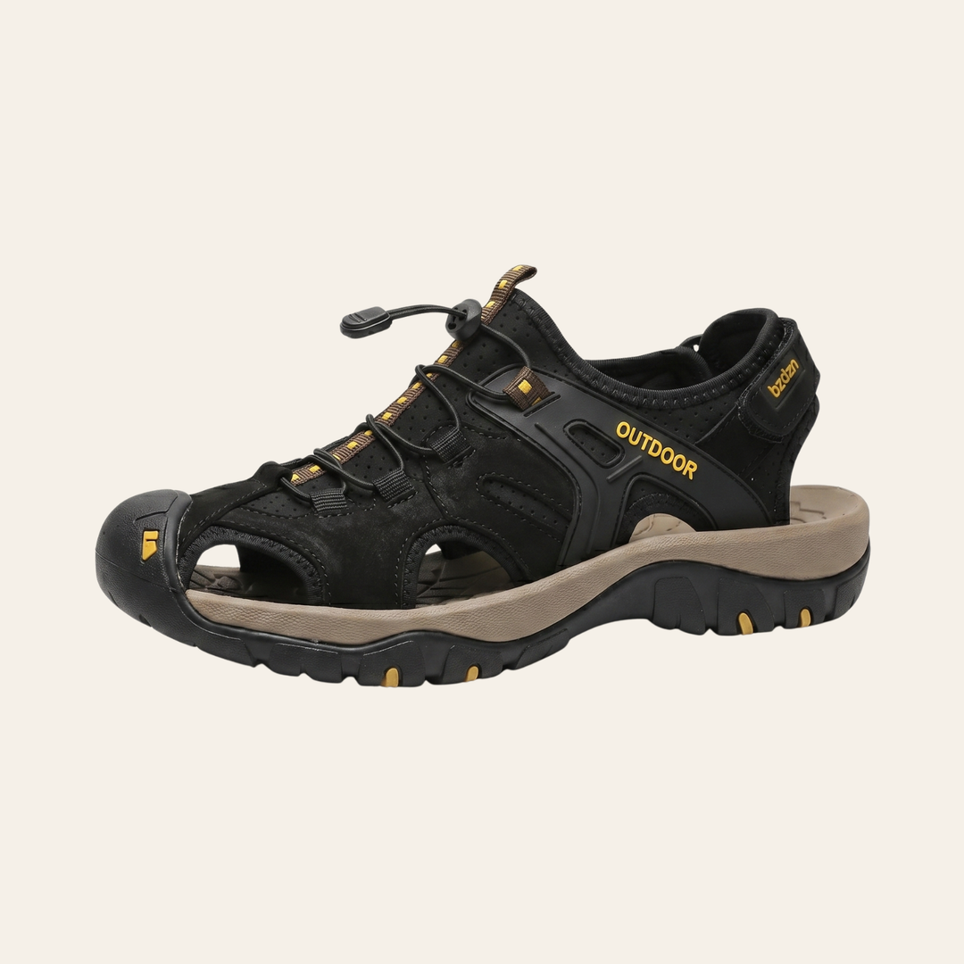 StrideGuard Men’s Closed-Toe Orthopedic Sandals